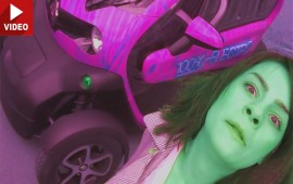 Droll Romanian Woman Stars in Unorthdox Renault Twizy "Review"