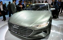 Audis autonomous concept car at the 2015 CES