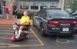 Photo shows cop car parked in handicapped spot at IHOP