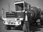 White Freightliner halfcab