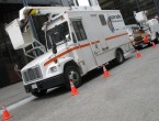 White Freightliner halfcab